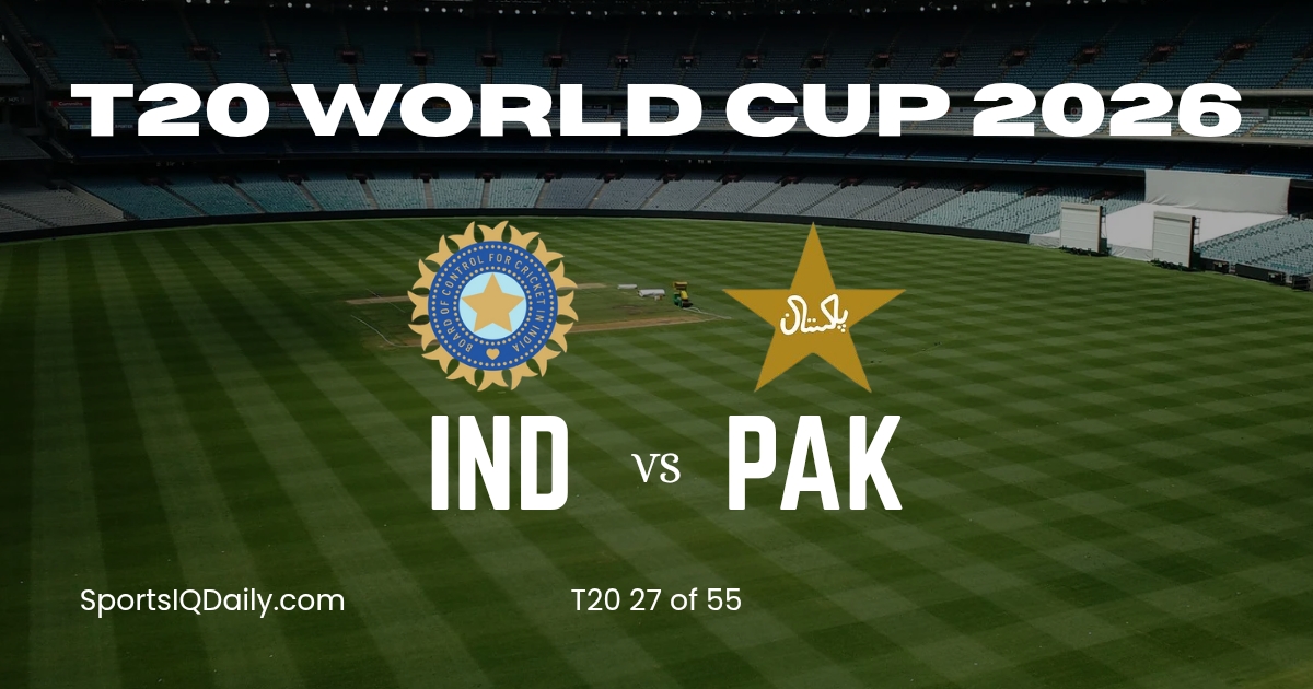 India vs Pakistan T20 World Cup 2026: Live Match Report and Updates
