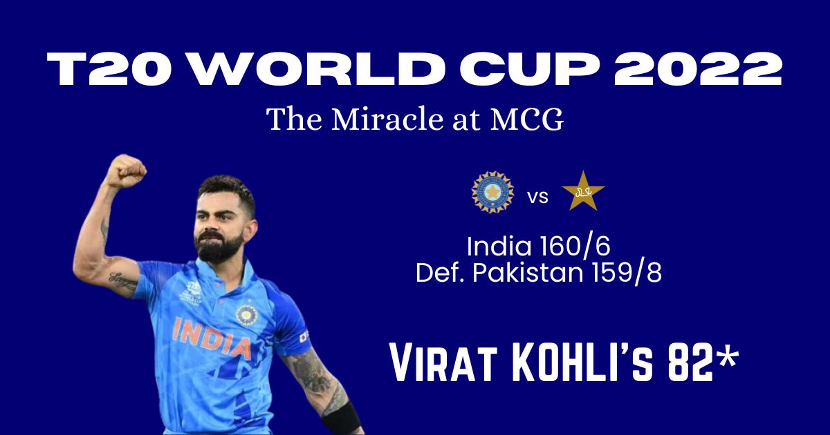 Virat Kohli’s Iconic 82*: The Night Melbourne Witnessed a Miracle