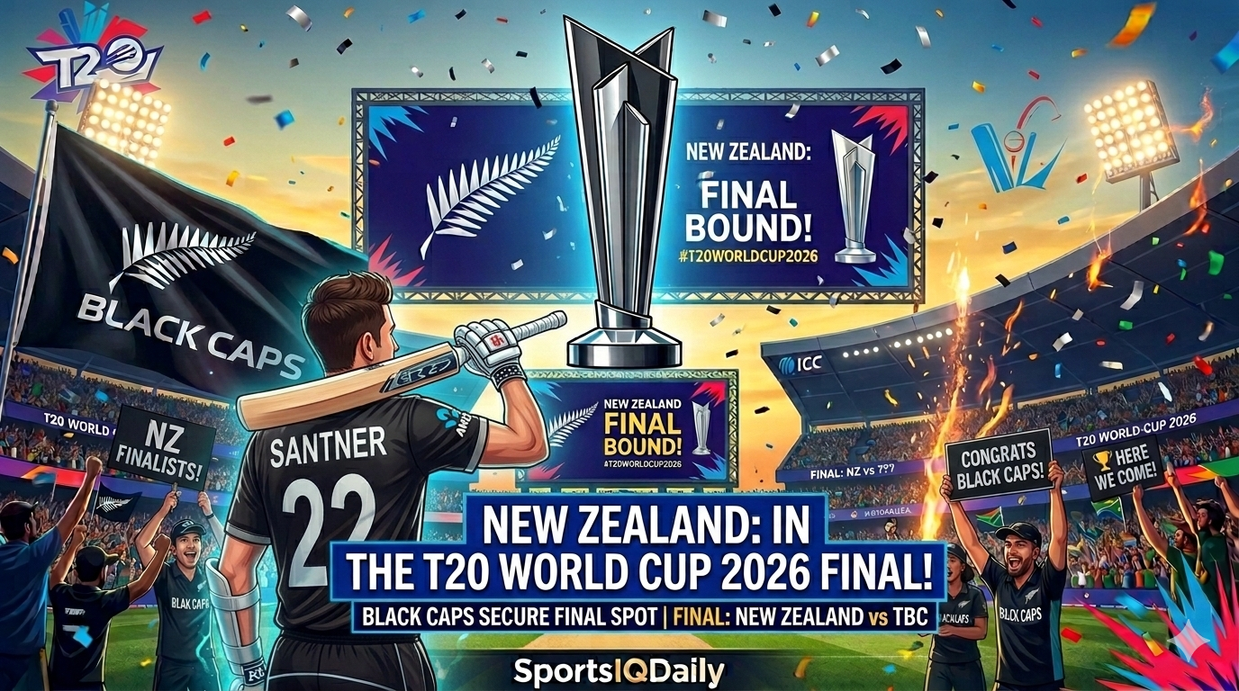 New Zealand Secures Spot in T20 World Cup 2026 Final!