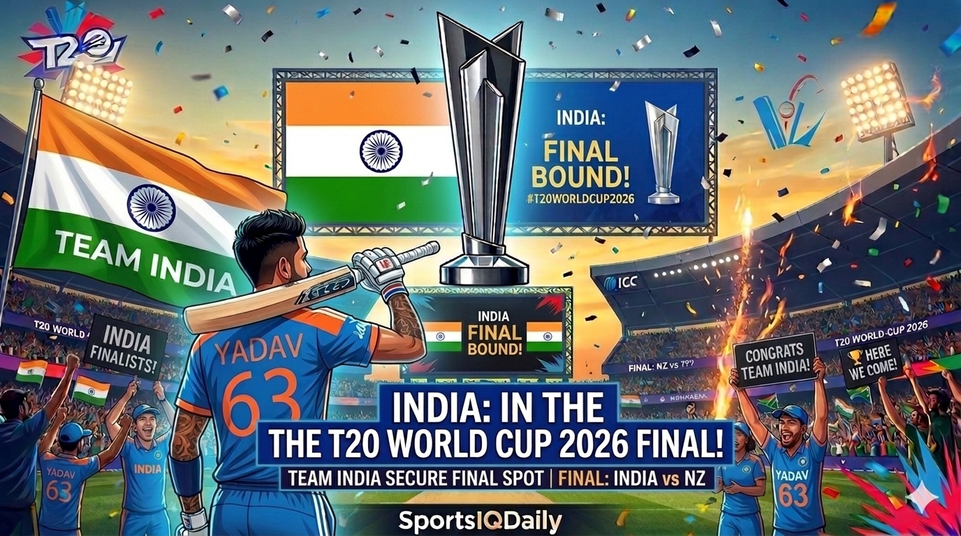 India Final Bound! IND vs NZ T20 World Cup 2026 Final Confirmed