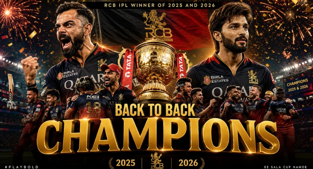 RCB vs GT IPL 2026 Final: Royal Challengers Bengaluru Win by 5 Wickets to Become Back-to-Back Champions