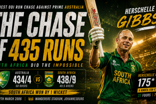The highest ODI run chase ever!!!