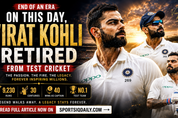 VIRAT KOHLI’S RETIREMENT FROM TEST CRICKET