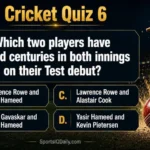 Which two players have scored centuries in both innings on their Test debut?