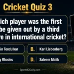 Which player was the first to be given out by a Third Umpire in International Cricket?