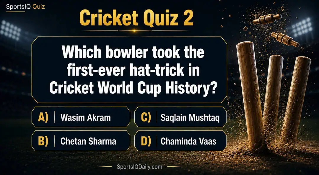 Which bowler took the first-ever hat-trick in Cricket World Cup History?