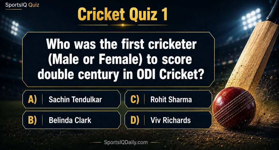 Who was the first cricketer (Male or Female) to score double century in ODI Cricket?