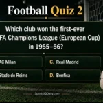 Which club won the first-ever UEFA Champions League (European Cup) in 1955-56?