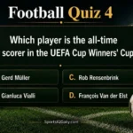 Which player is the all-time top scorer in the UEFA Cup Winners' Cup?