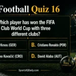 Which player has won the FIFA Club World Cup with three different clubs?