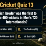Which bowler was the first to take 400 wickets in Men's T20 Internationals?