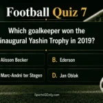 Which goalkeeper won the inaugural Yashin Trophy in 2019?