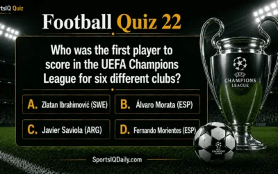 Who was the first player to score in the UEFA Champions League for six different clubs?