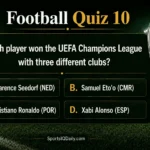 Which player won the UEFA Champions League with three different clubs?