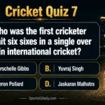 Who was the first cricketer to hit six sixes in a single over in international cricket?