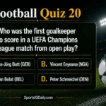 Who was the first goalkeeper to score in a UEFA Champions League match from open play?