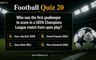 Who was the first goalkeeper to score in a UEFA Champions League match from open play?