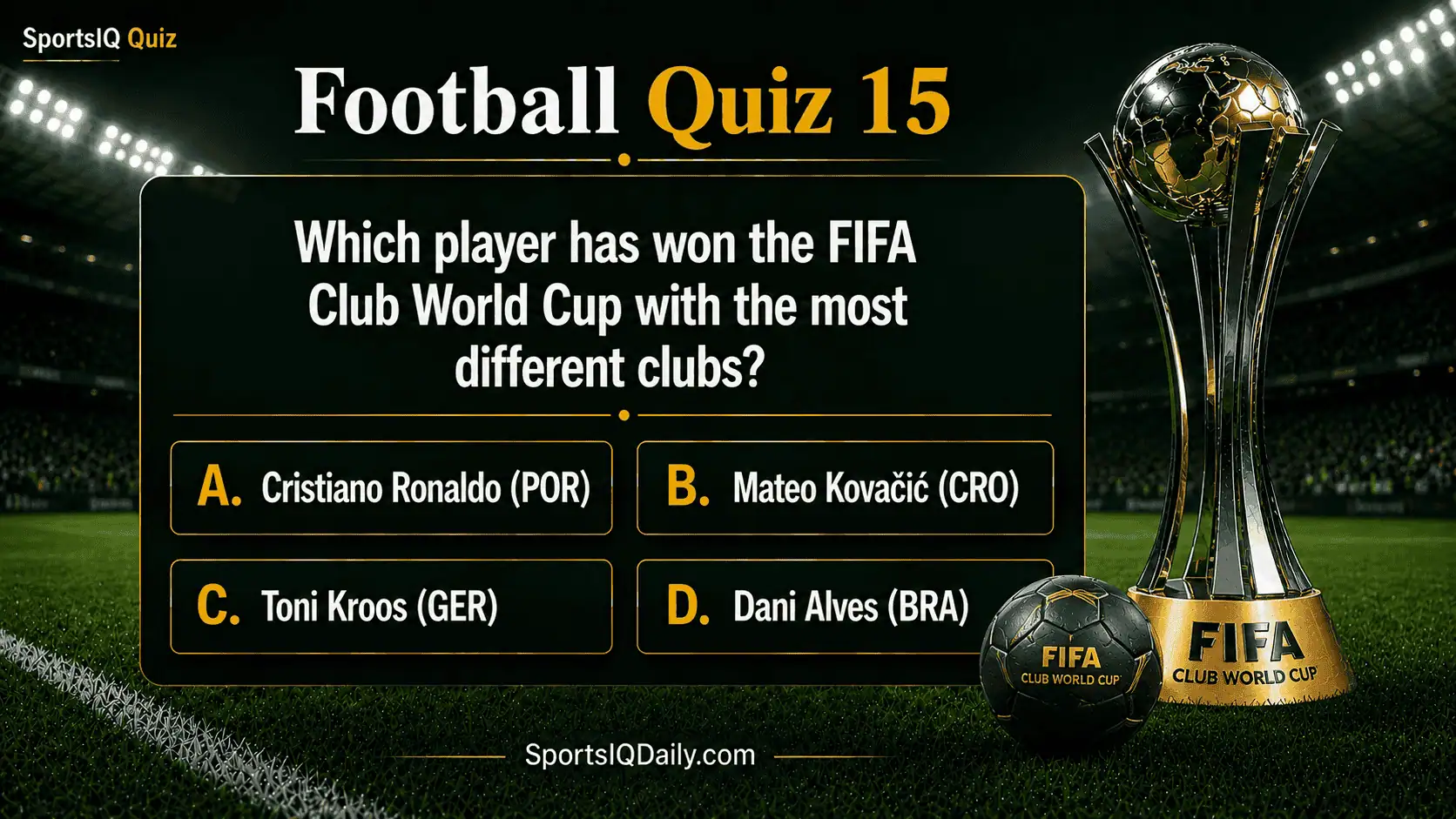 Which player has won the FIFA Club World Cup with the most different clubs?