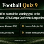 Who scored the winning goal in the first-ever UEFA Europa Conference League final?