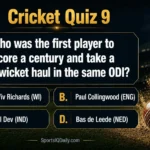 Who was the first player to score a century and take a five-wicket haul in the same ODI?